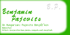 benjamin pajevits business card